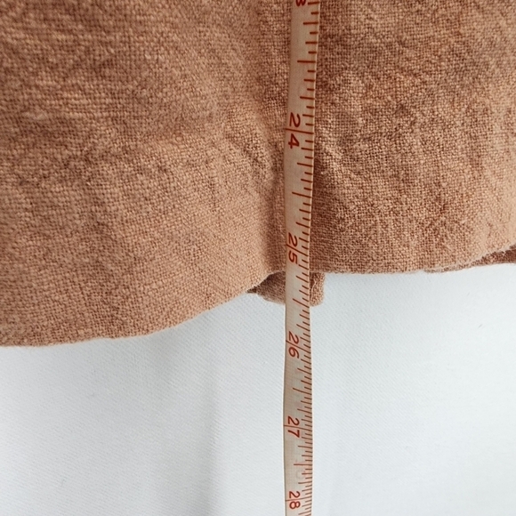 Saylor Janie Off The Shoulder Peach Linen Mini Dress SIZE SMALL - Picture 8 of 8
